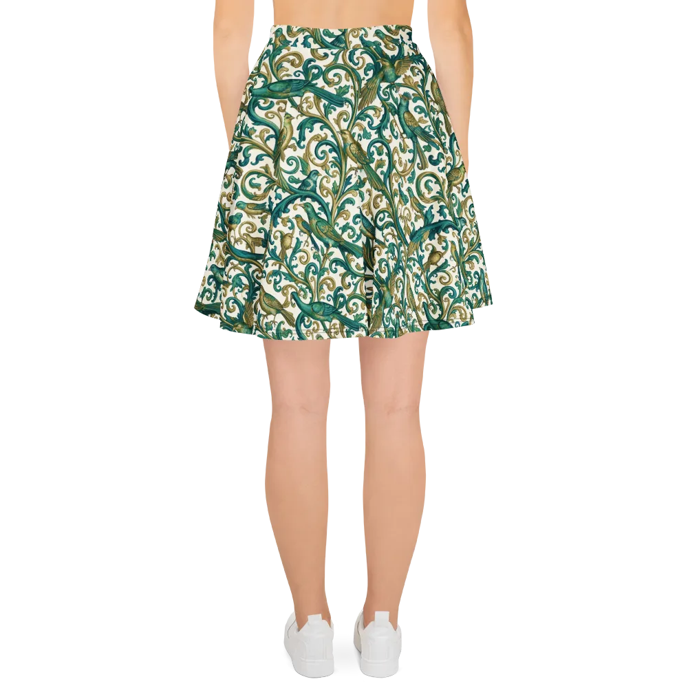 Aviary Arabesque on Skater Skirt — Back