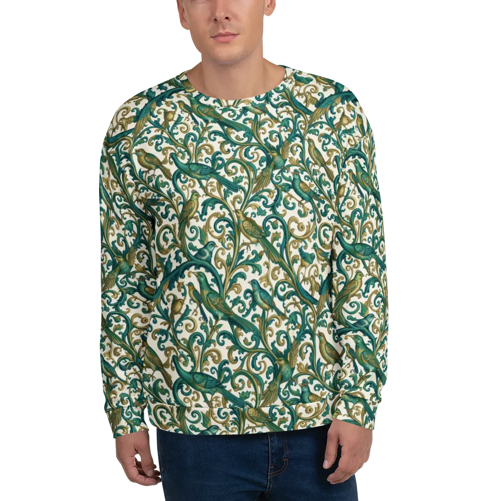 Aviary Arabesque on Sweatshirt — Front