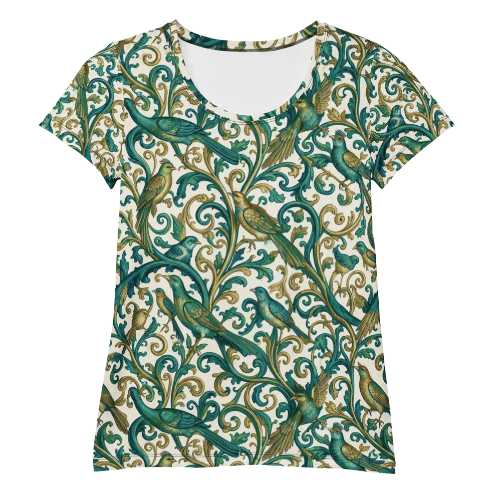 Aviary Arabesque on Women's Athletic T-Shirt — Front