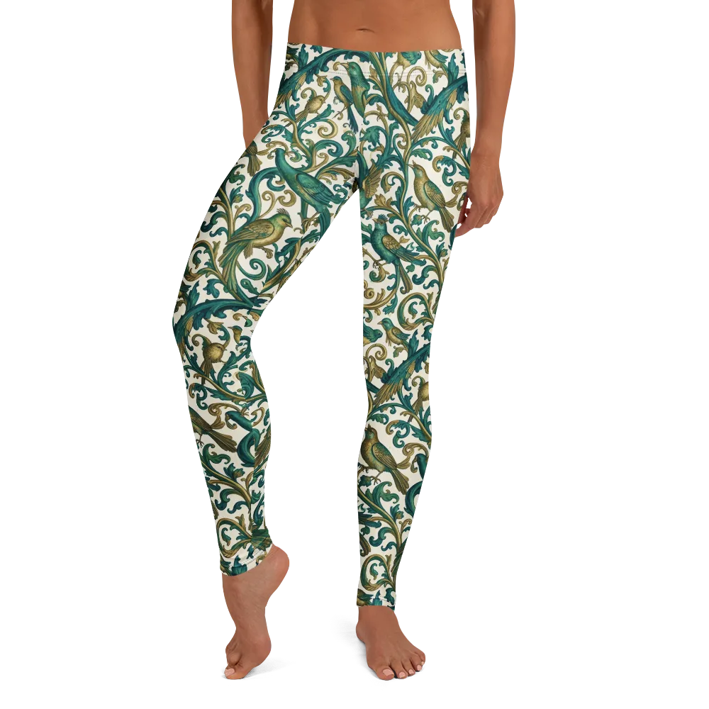 Aviary Arabesque on Leggings — Front