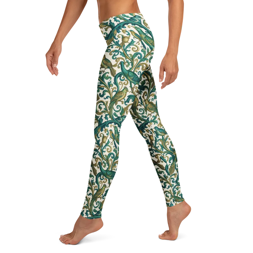Aviary Arabesque on Leggings — Left