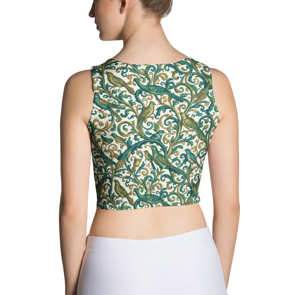 Aviary Arabesque on Crop Top — Back