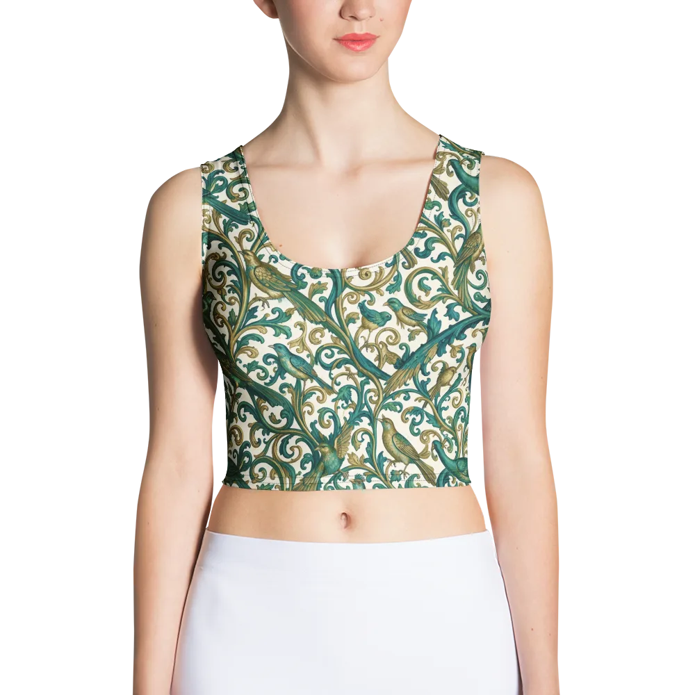 Aviary Arabesque on Crop Top — Front