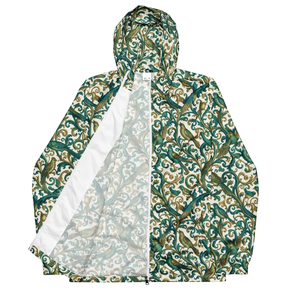 Aviary Arabesque on Men's Windbreaker — Front