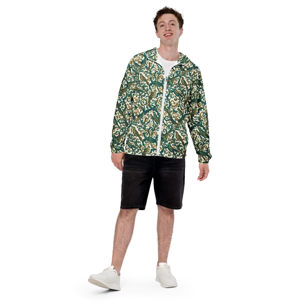 Aviary Arabesque on Men's Windbreaker — Front