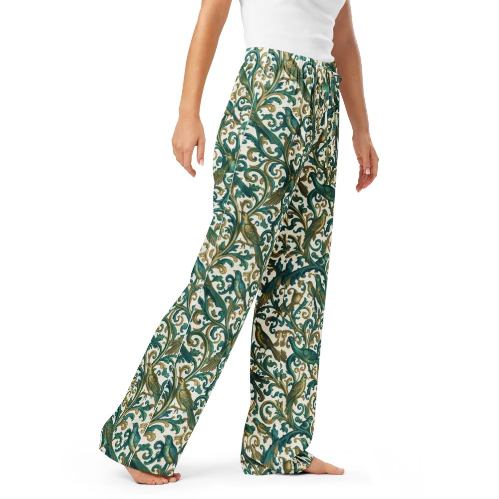 Aviary Arabesque on Women's Pajama Pants — Right Front