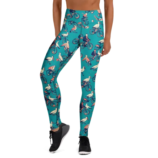 Pedal And Plume on a Yoga Leggings