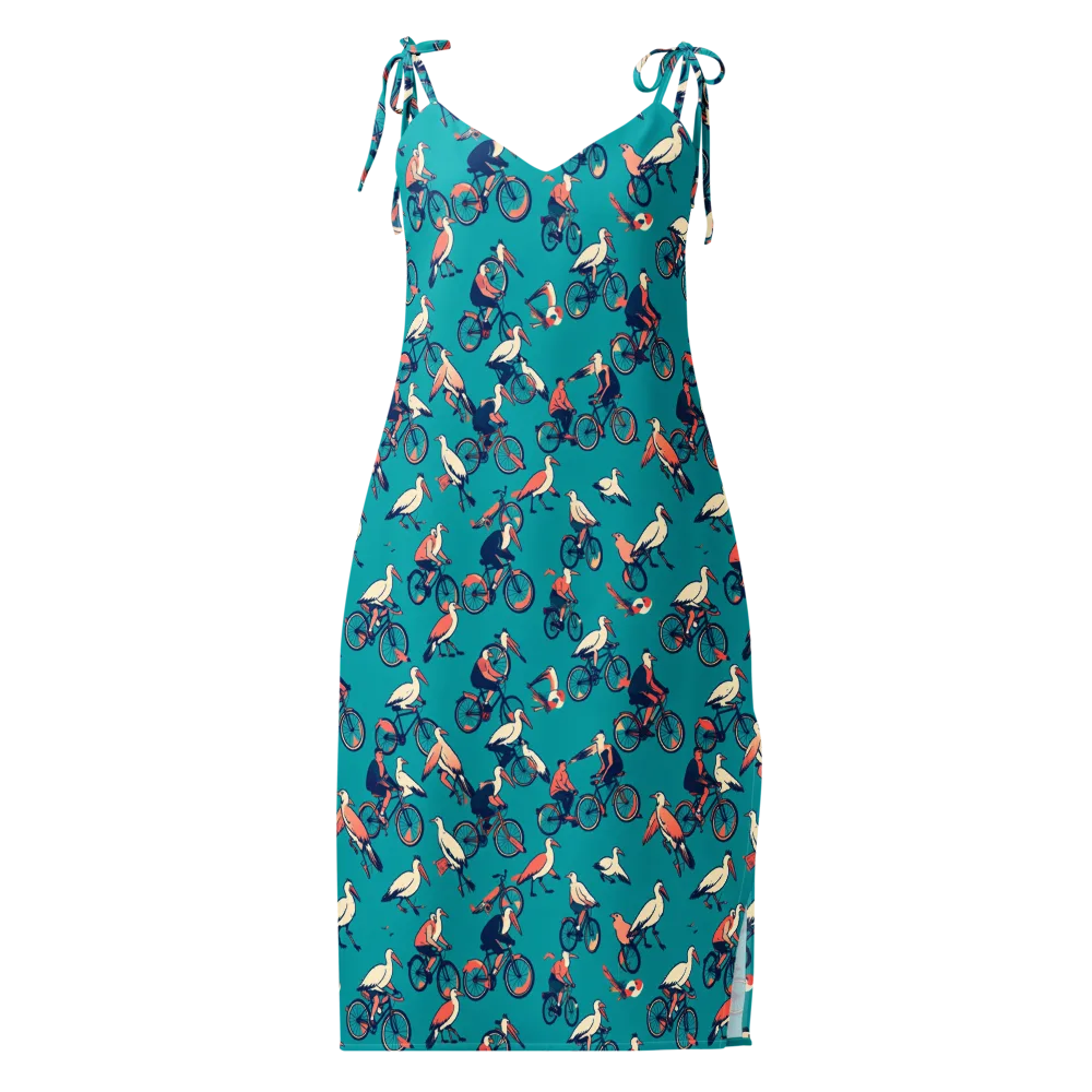 Pedal And Plume on Slip Dress — Front
