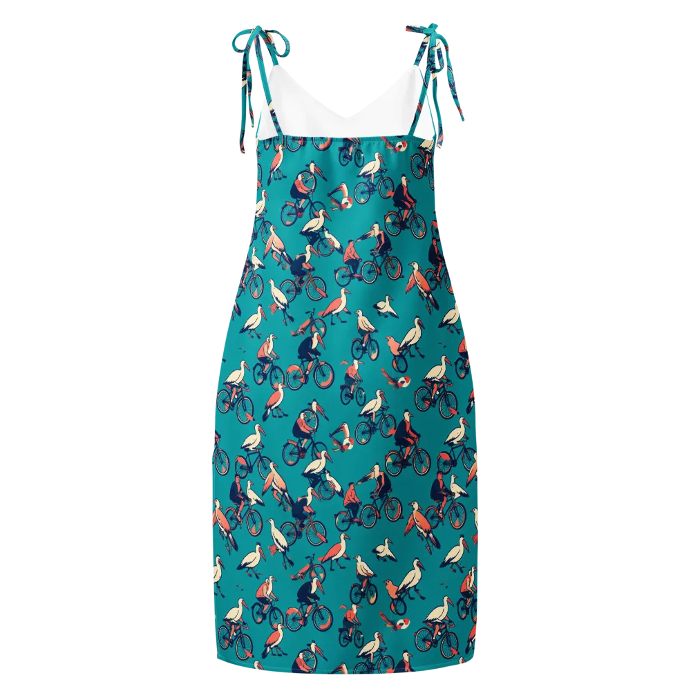 Pedal And Plume on Slip Dress — Back