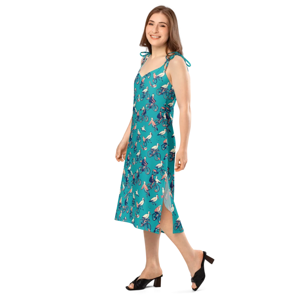 Pedal And Plume on Slip Dress — Left Front