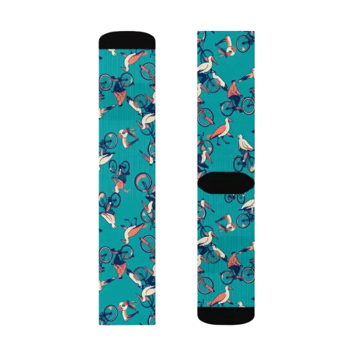 Pedal And Plume on a Socks