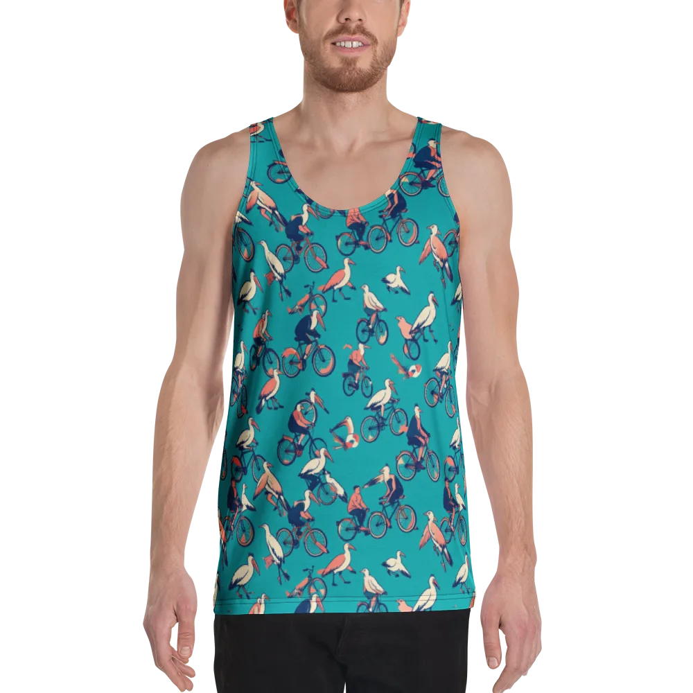 Pedal And Plume on Men's Tank Top — Front