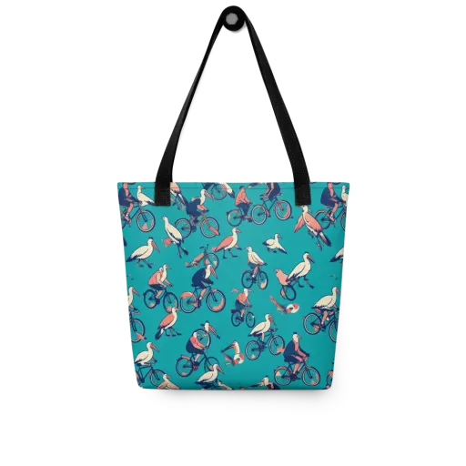 Pedal And Plume on a Tote Bag