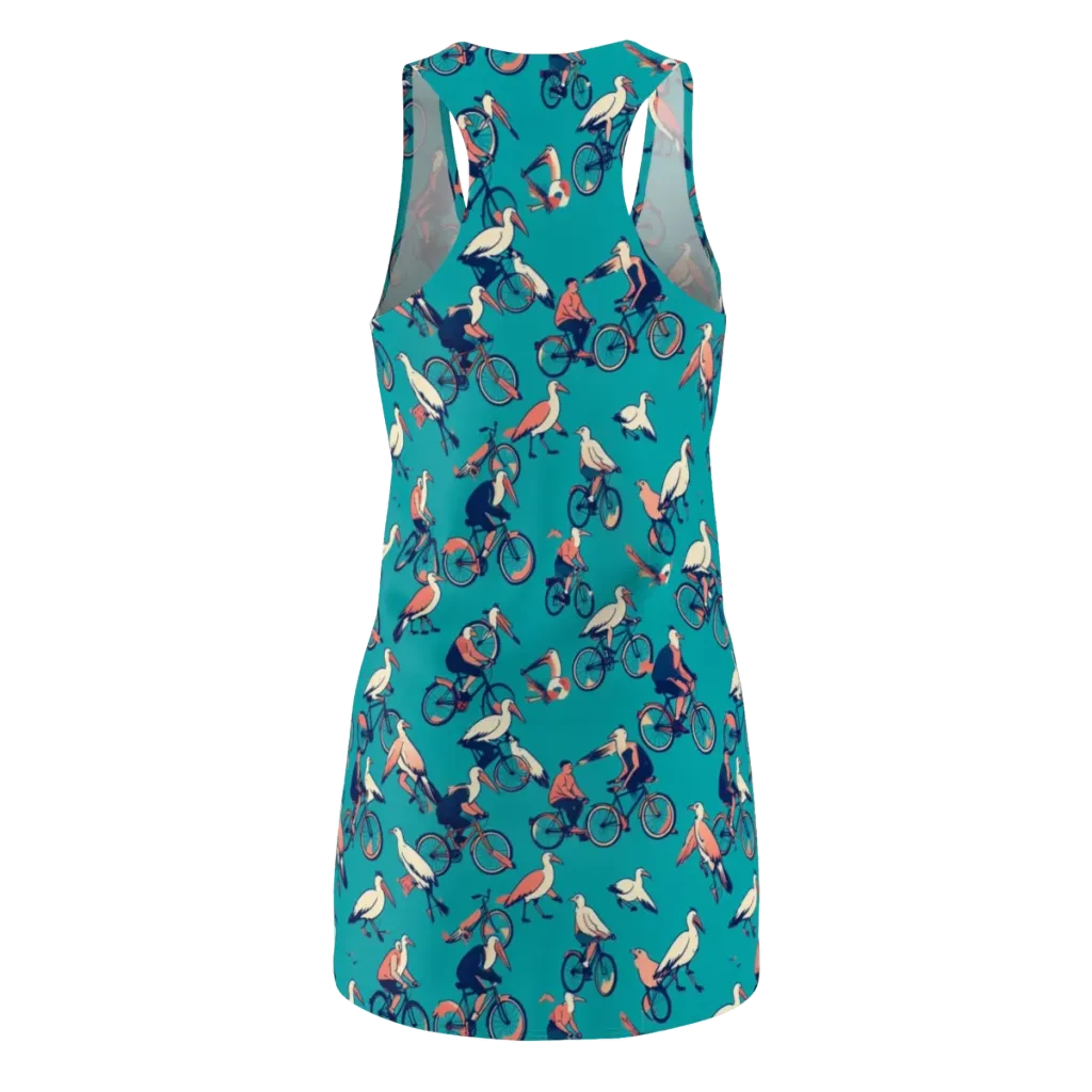Pedal And Plume on Racerback Dress — Back
