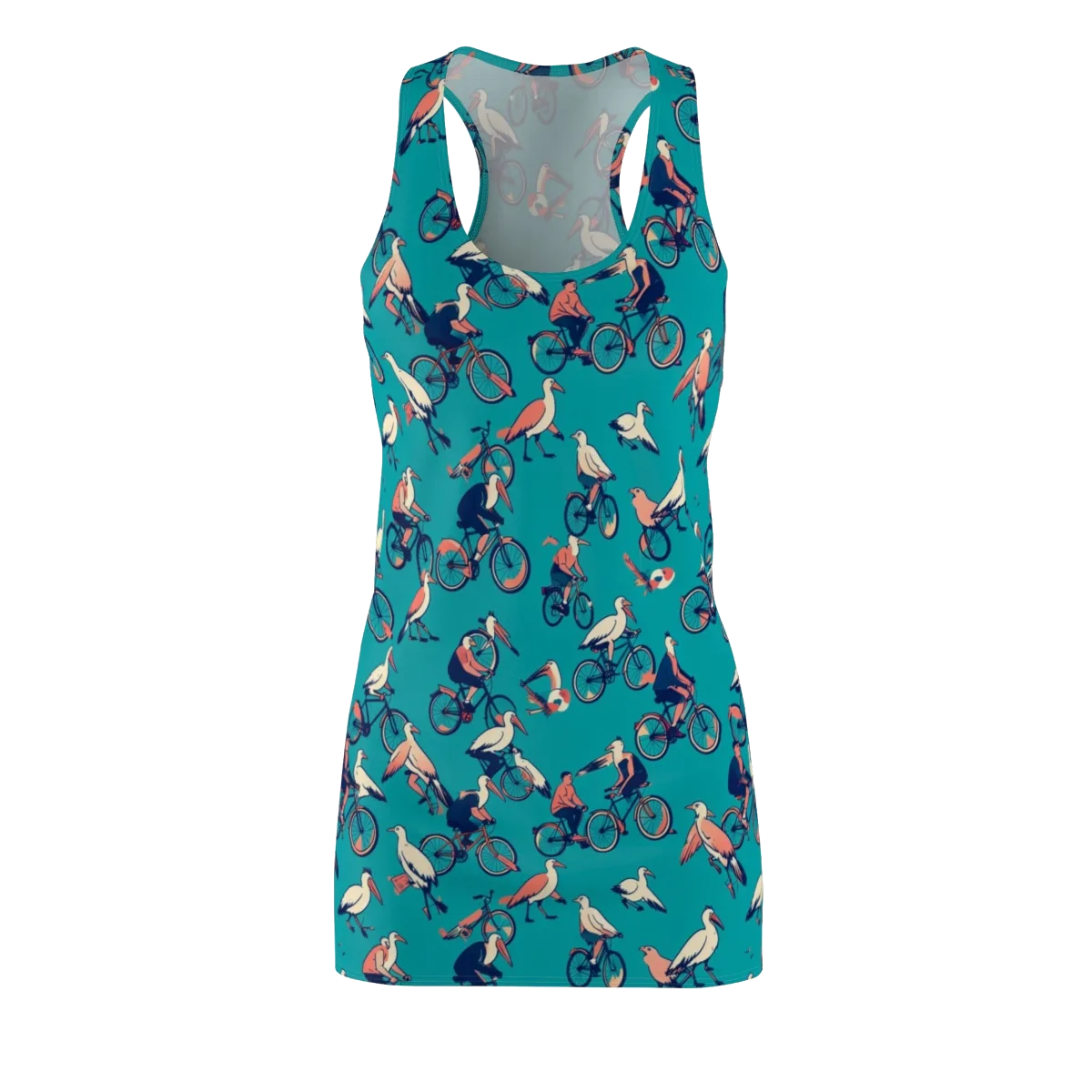 Pedal And Plume on Racerback Dress — Front