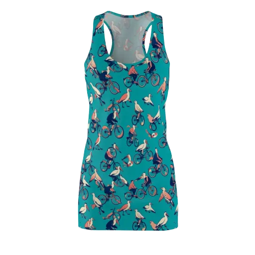 Pedal And Plume on a Racerback Dress