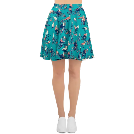 Pedal And Plume on a Skater Skirt