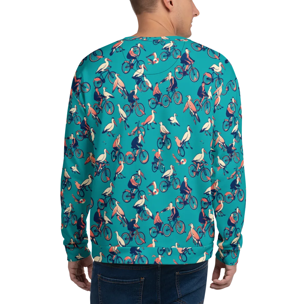 Pedal And Plume on Sweatshirt — Back