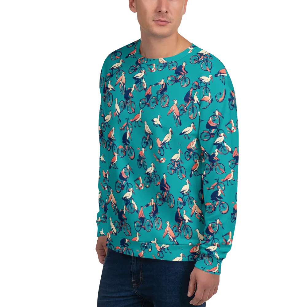 Pedal And Plume on Sweatshirt — Left Front