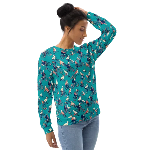 Pedal And Plume on a Sweatshirt