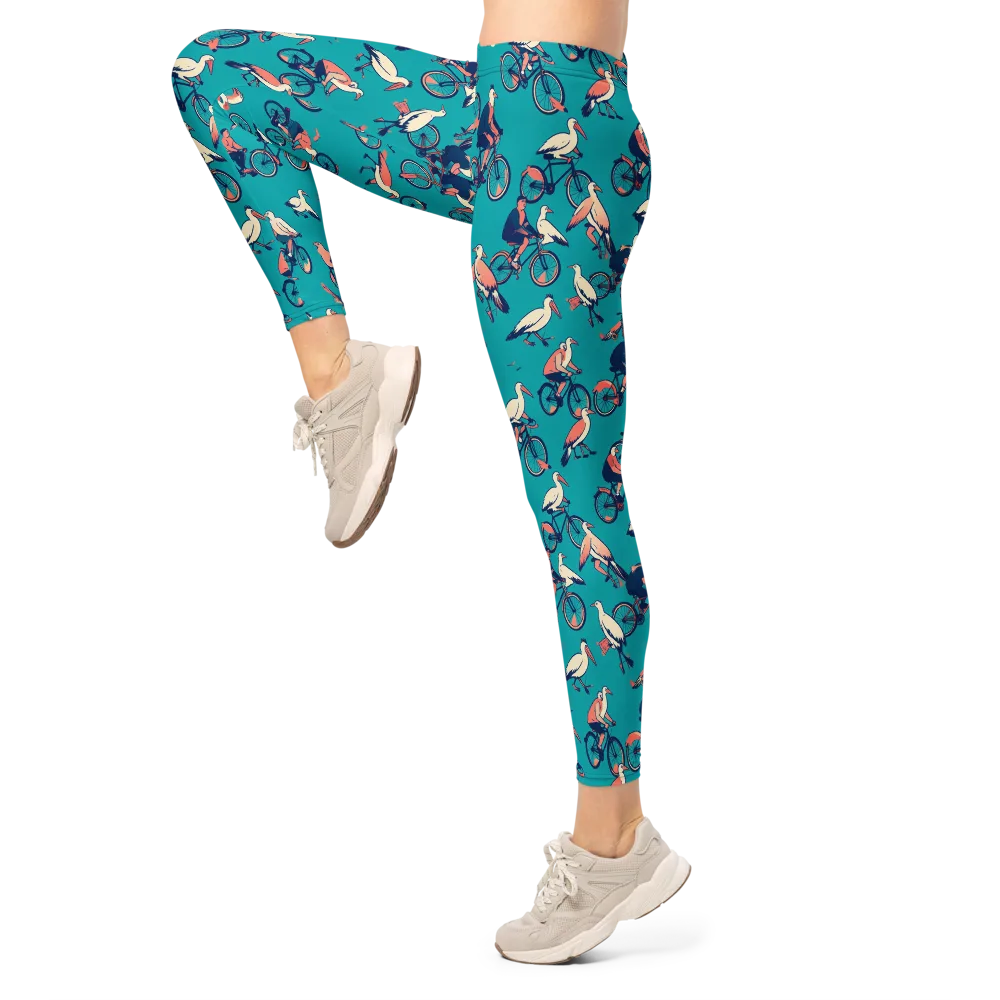 Pedal And Plume on Leggings — Left