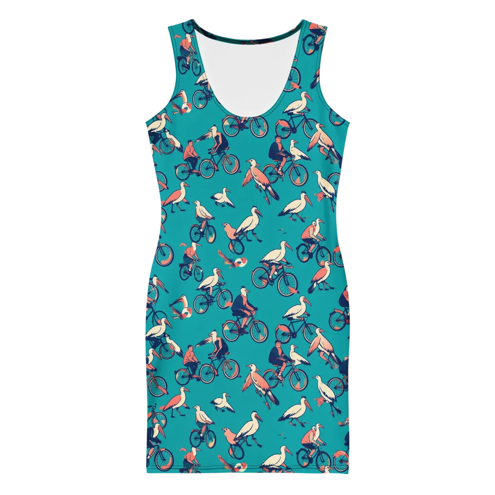 Pedal And Plume on Bodycon Dress — Front