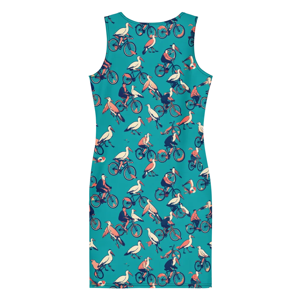 Pedal And Plume on Bodycon Dress — Back