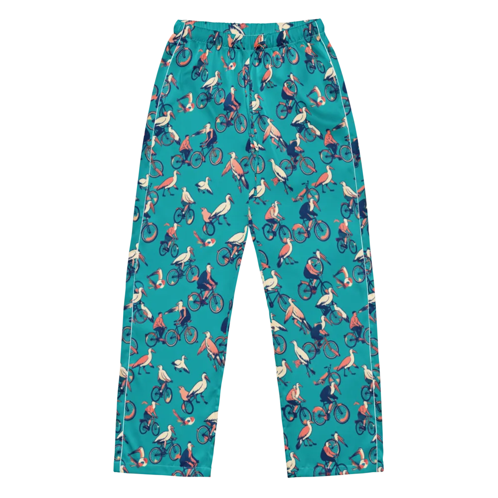 Pedal And Plume on Women's Pajama Pants — Front