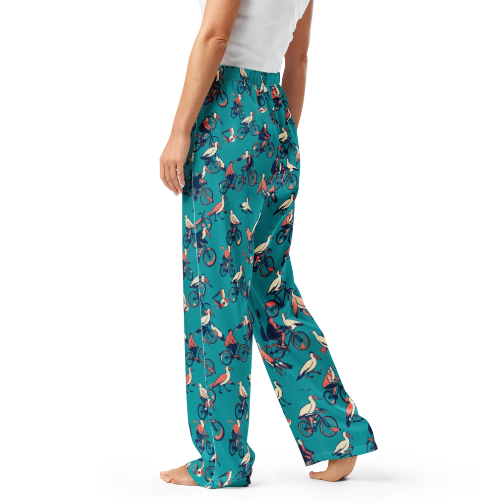 Pedal And Plume on Women's Pajama Pants — Left