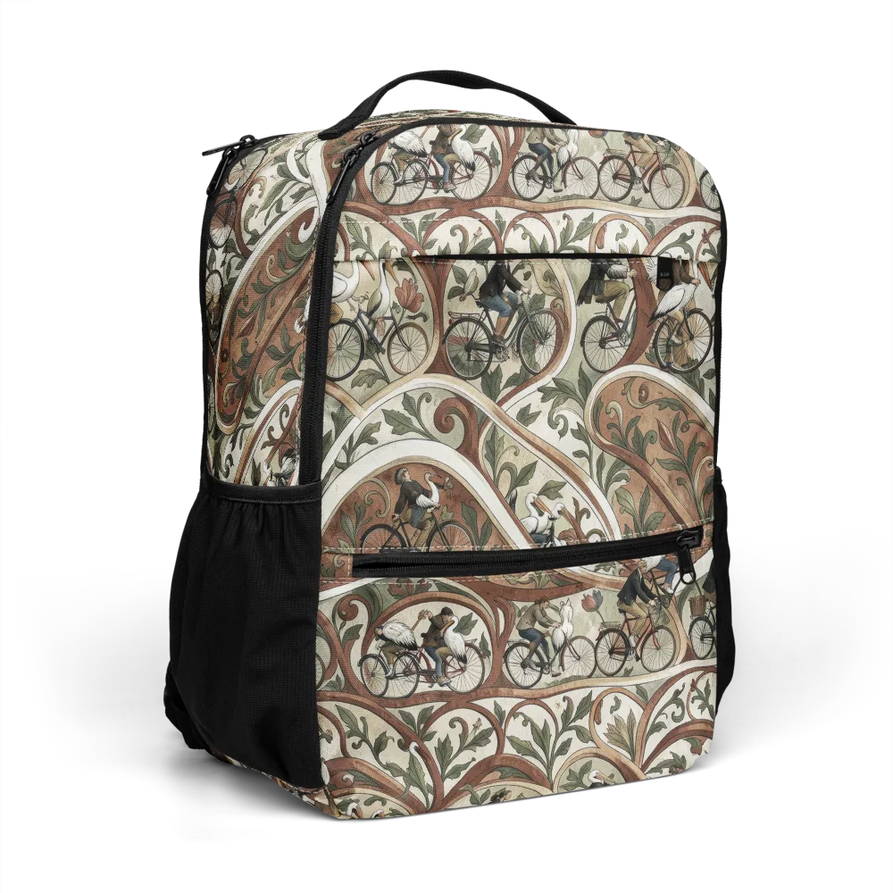 Storks in Motion on Utility Backpack — Right Front