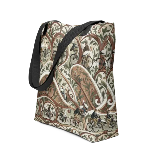 Storks in Motion on a Tote Bag