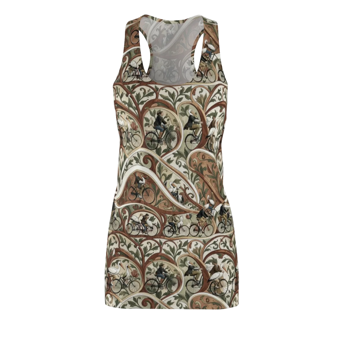 Storks in Motion on Racerback Dress — Front
