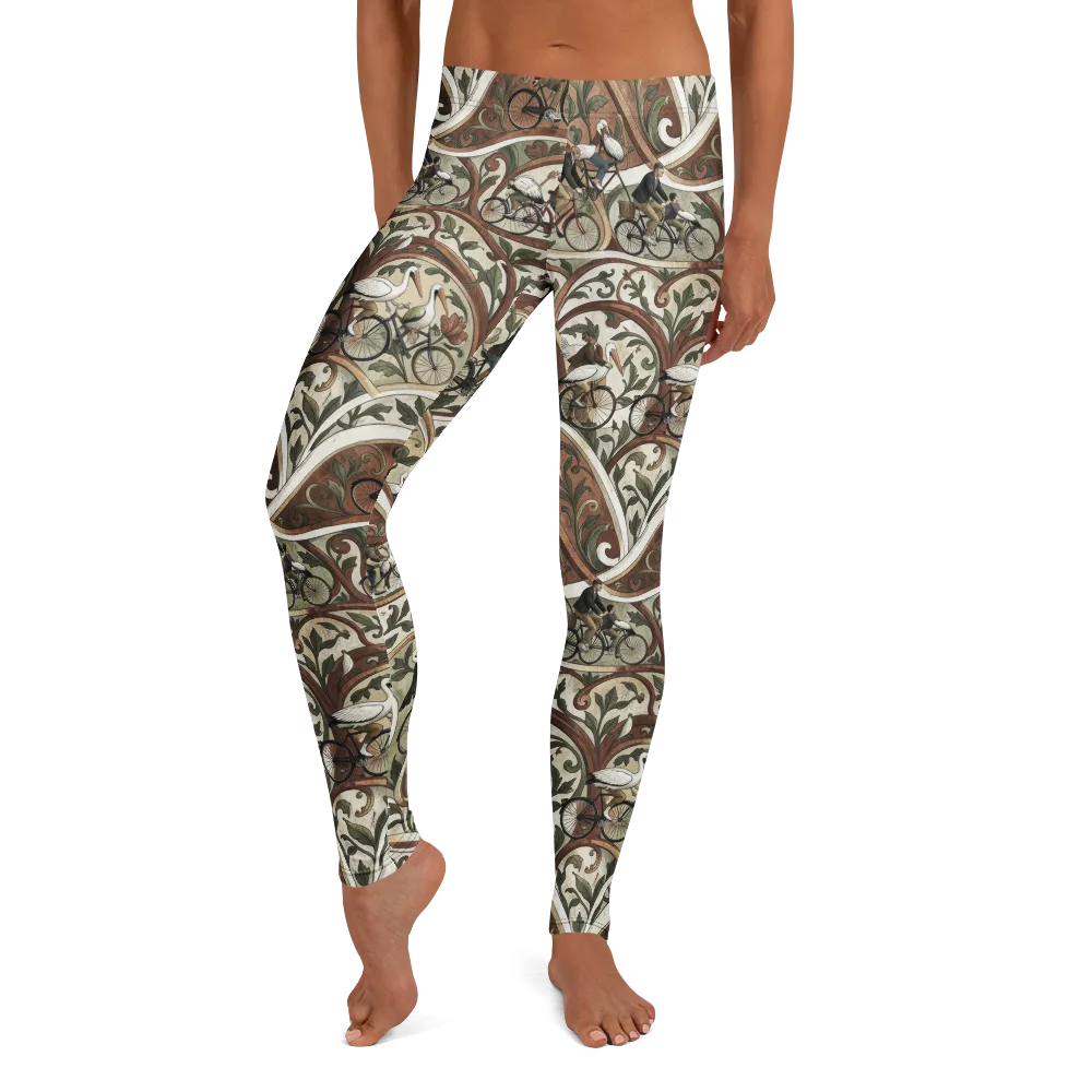 Storks in Motion on Leggings — Front