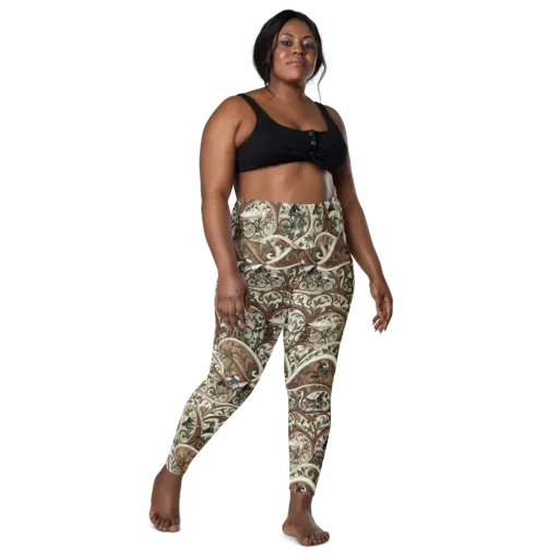 Storks in Motion on a Leggings with Pockets