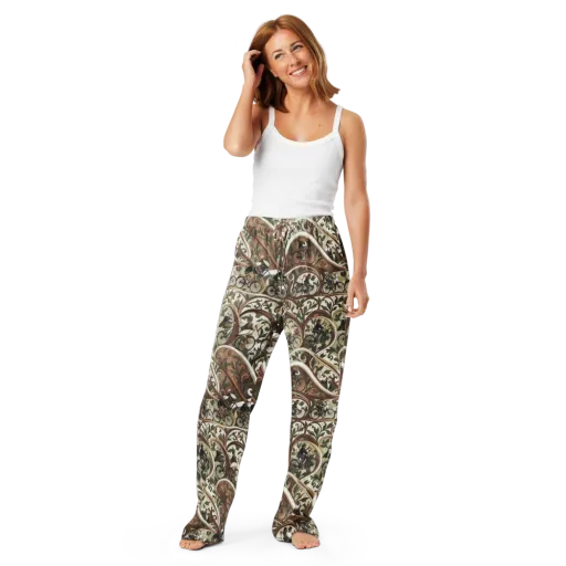 Storks in Motion on a Women's Pajama Pants