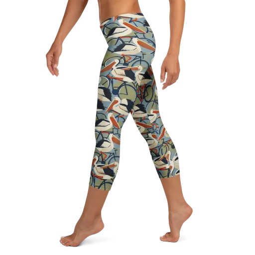 Pelican Cycle on a Capri Leggings