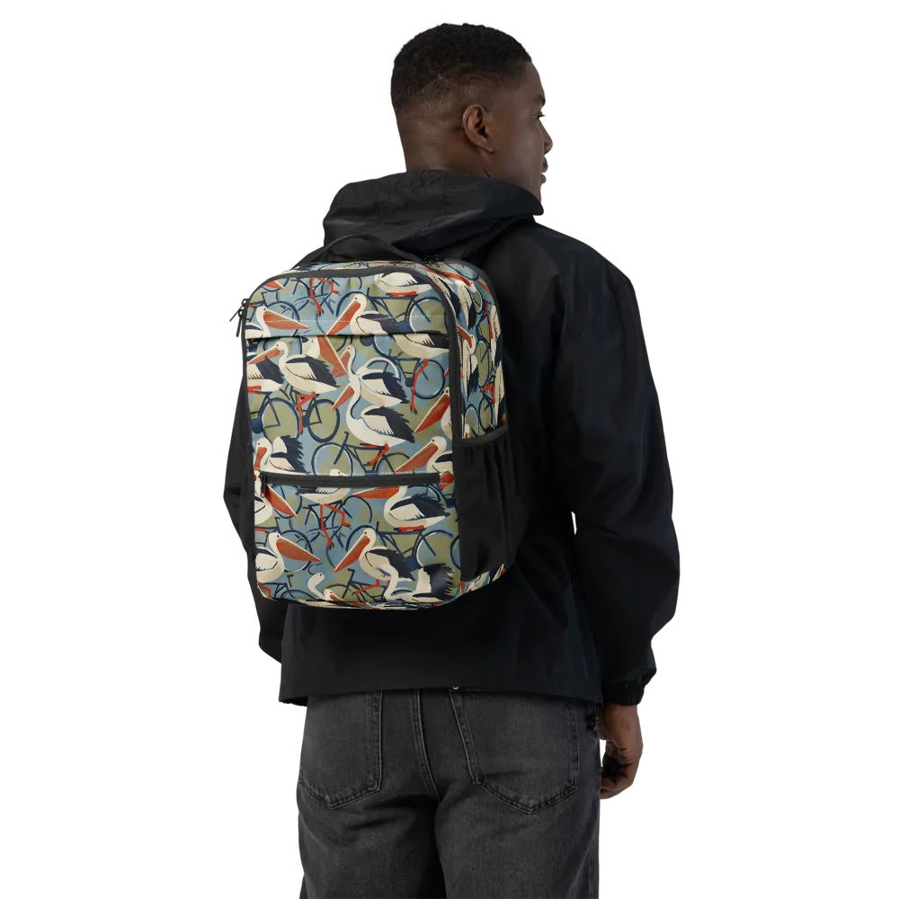 Pelican Cycle on Utility Backpack — Back
