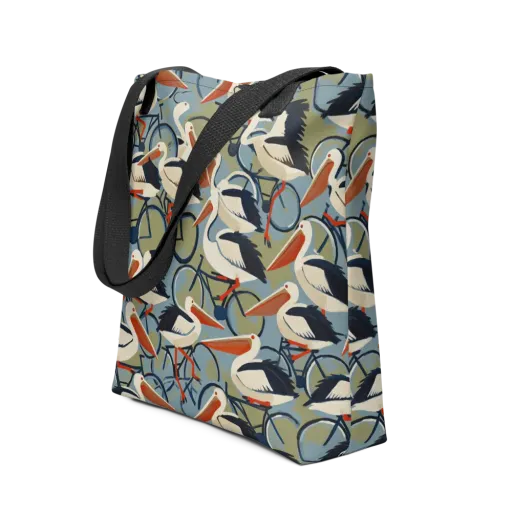 Pelican Cycle on a Tote Bag