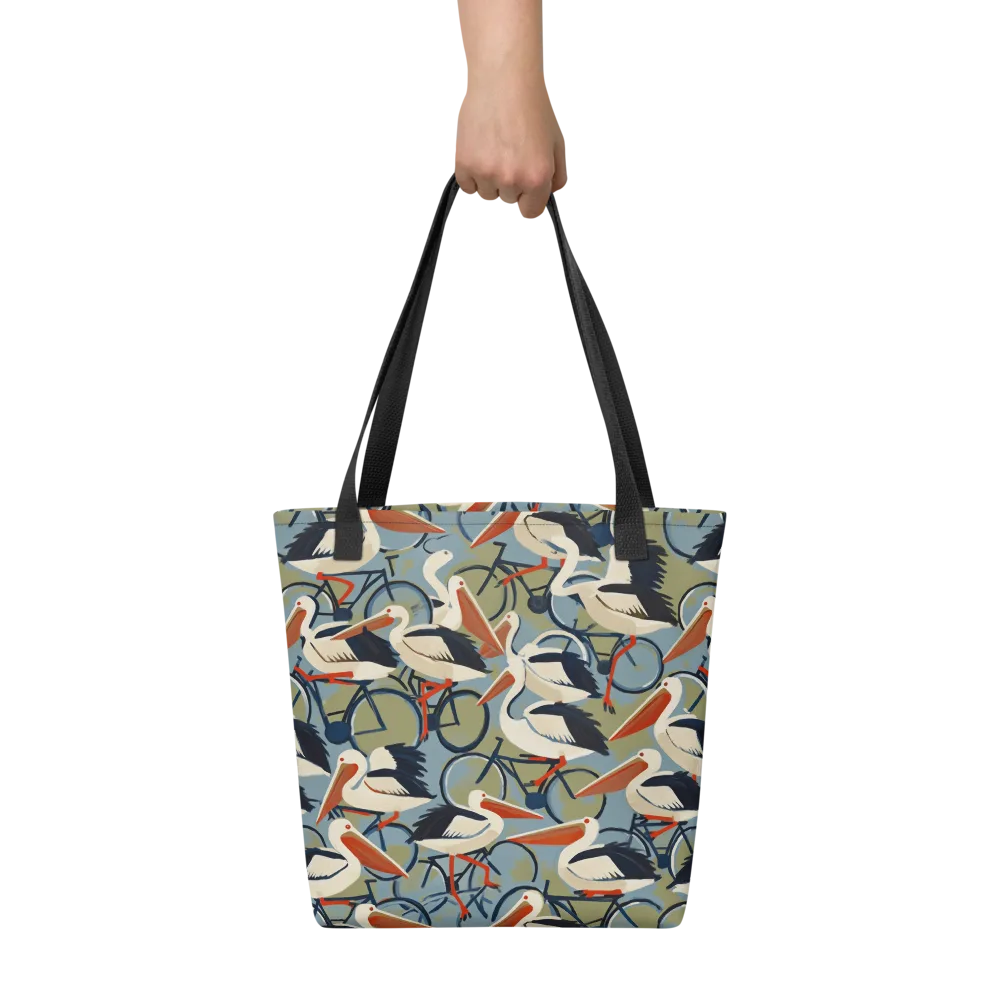 Pelican Cycle on Tote Bag — Front