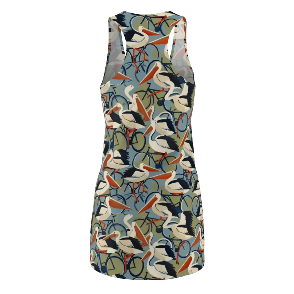 Pelican Cycle on Racerback Dress — Back