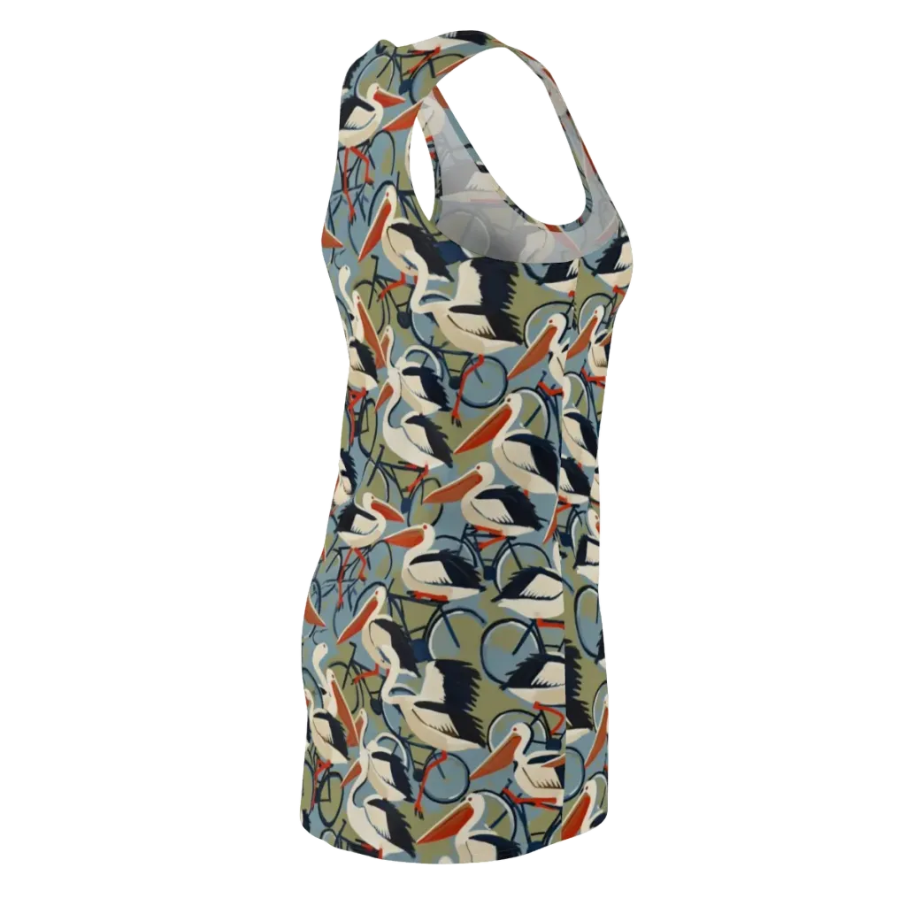 Pelican Cycle on Racerback Dress — Back Side