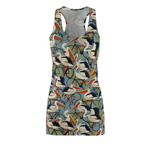 Pelican Cycle on a Racerback Dress