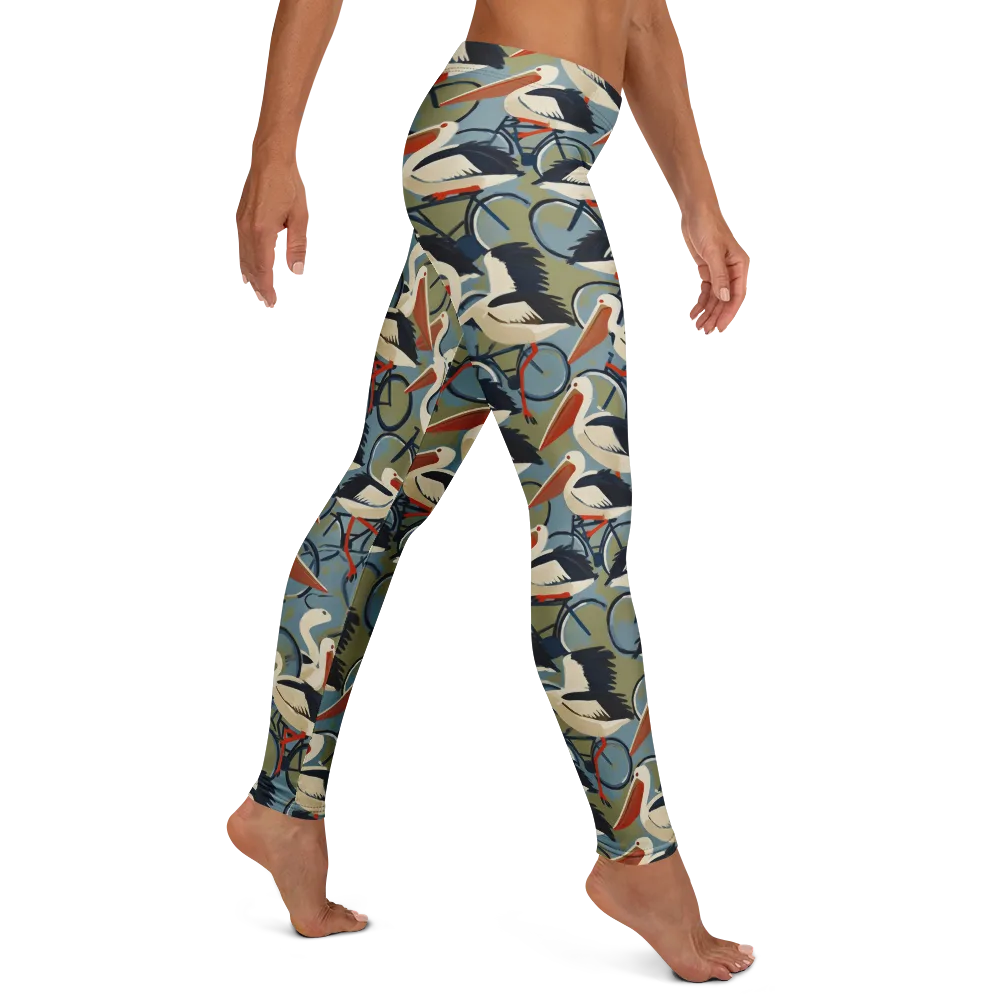Pelican Cycle on Leggings — Right