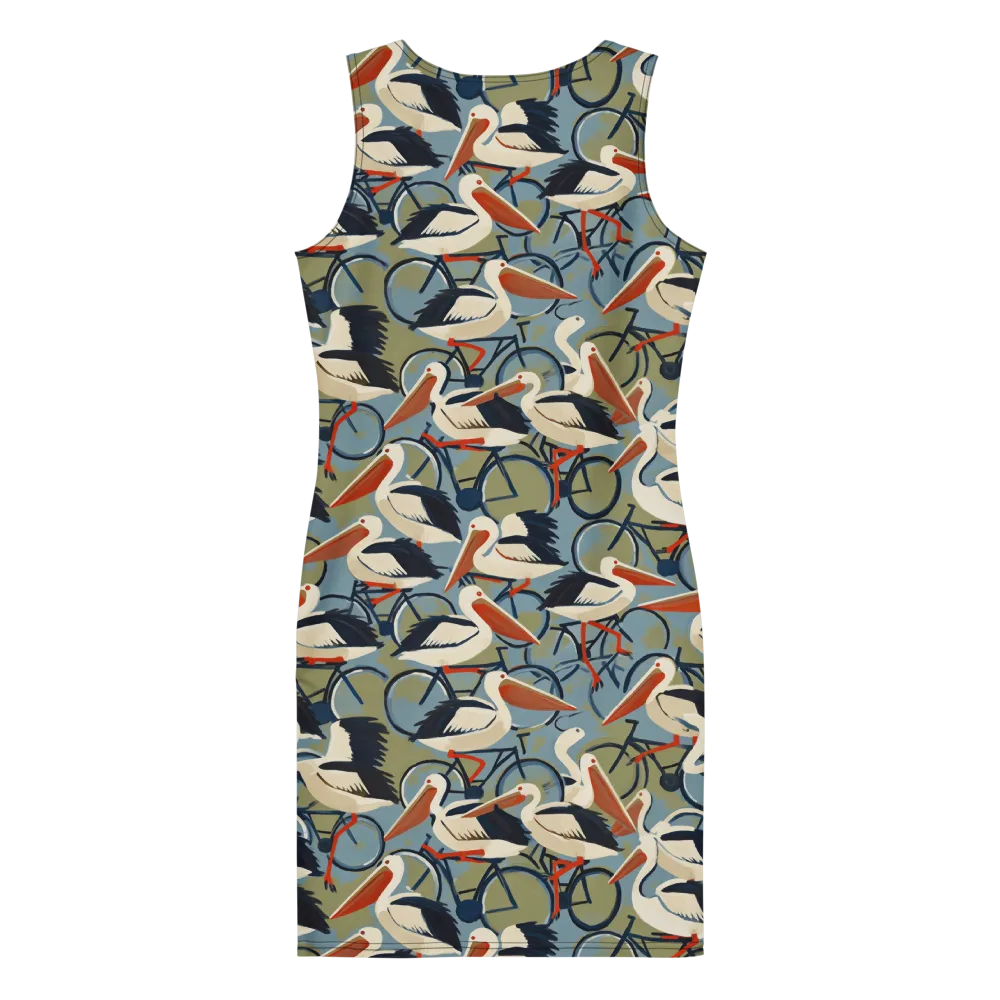 Pelican Cycle on Bodycon Dress — Back