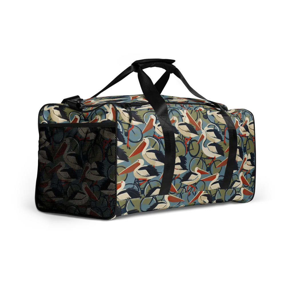 Pelican Cycle on Duffle Bag — Right Front