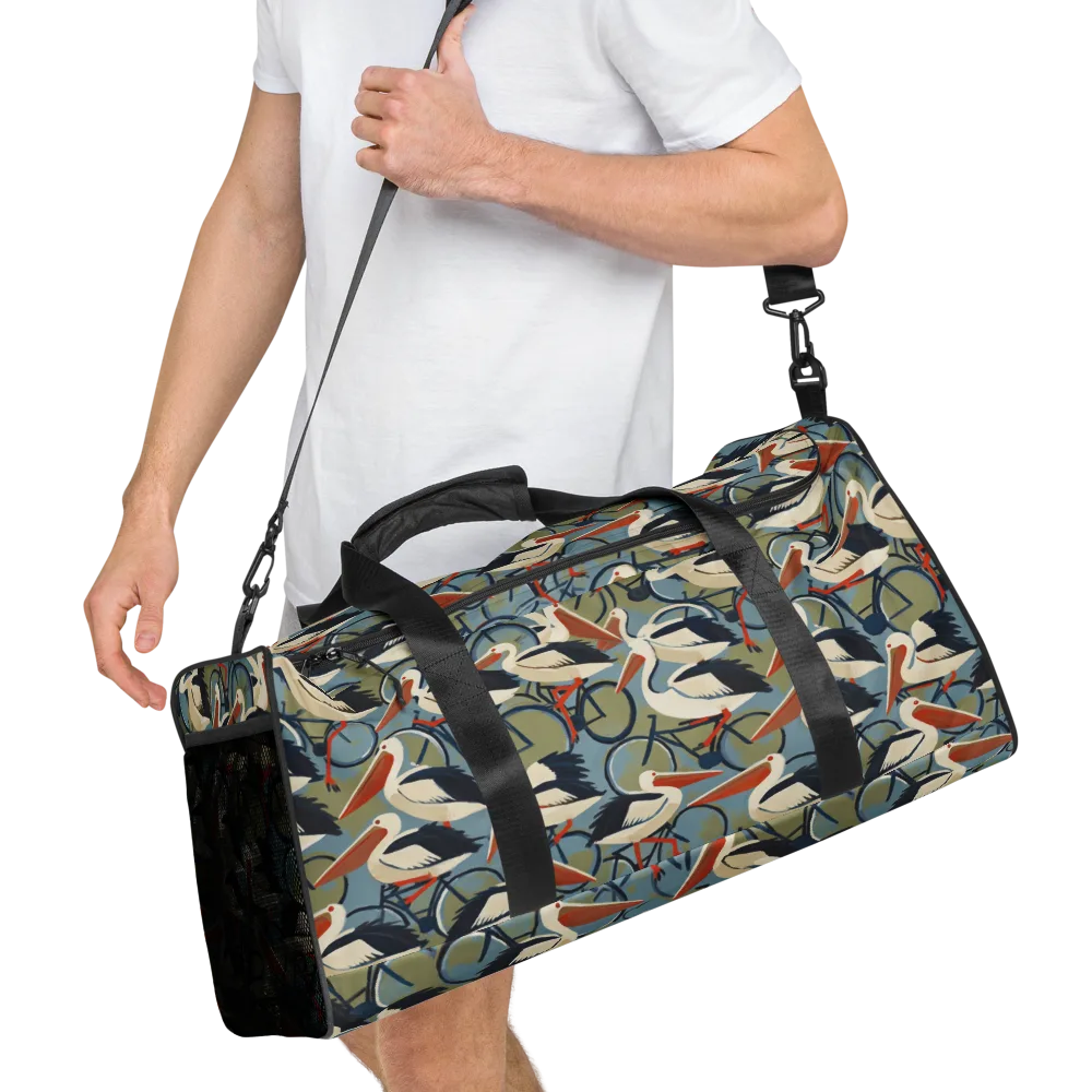 Pelican Cycle on Duffle Bag — Right Front