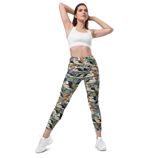 Pelican Cycle on a Leggings with Pockets