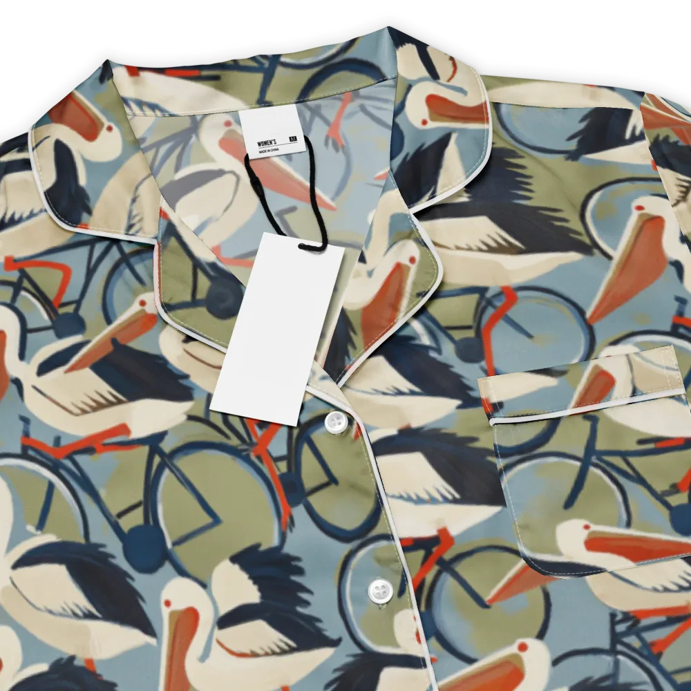Pelican Cycle on Women's Short Sleeve Pajama Top — Product details