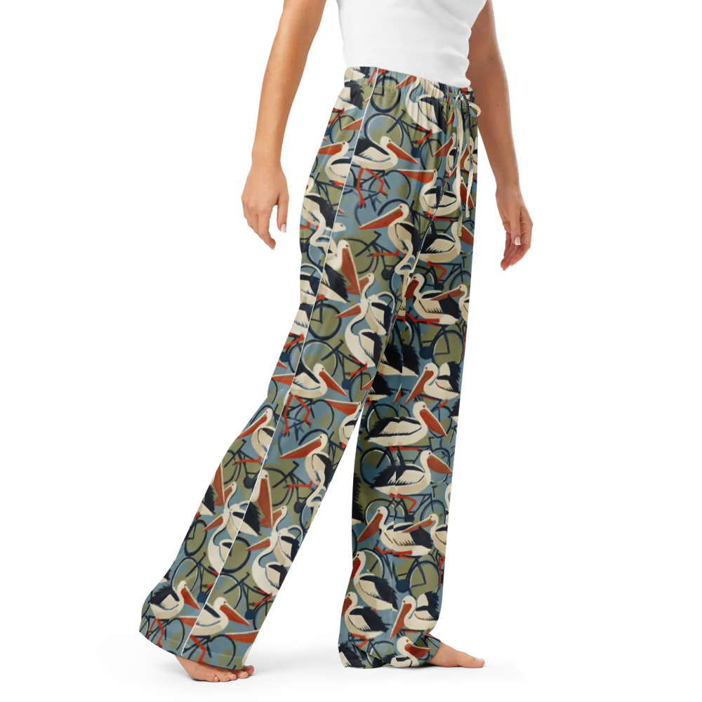 Pelican Cycle on Women's Pajama Pants — Right Front