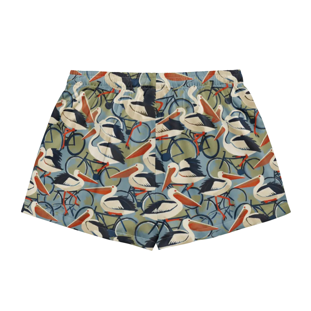 Pelican Cycle on Women's Pajama Shorts — Back